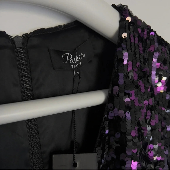 Parker Dresses Hpnwt Parker Black Sequin Dress size 0 - Picture 11 of 11